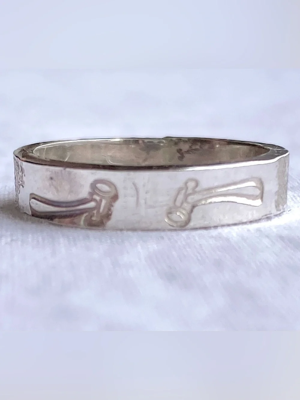 Artisan-Made Modern Sterling ring Size 6.5